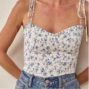 NWT Reformation Novena Floral Tank Top